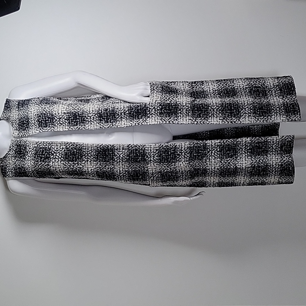 BCBGeneration, black and white plaid vest